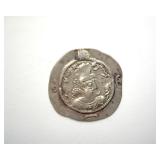 531-579 AD Khusro I F-VF Sasanian Drachm