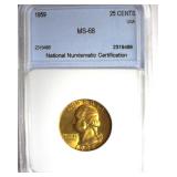 1959 Quarter NNC MS68