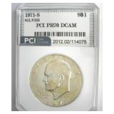 1971-S Silver Ike PR70 DCAM LISTS $475