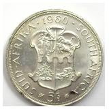1960 5 Shillings Brilliant UNC South Africa