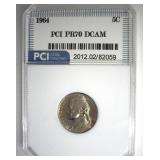 1964 Nickel PR70 DCAM LISTS $275 IN 69 DC