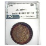1896 Morgan PCI MS65+ Beautiful Color