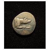 200BC Wolf Incuse VF/AU Silver