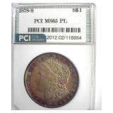 1878-S Morgan MS65 PL LISTS $700