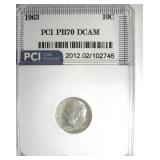 1963 Dime PR70 DCAM LISTS $200 IN 69 DC