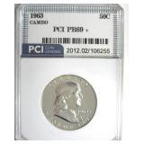 1963 Franklin PR69+ CAM LISTS $850 IN 69 CAM
