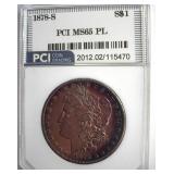 1878-S Morgan MS65 PL LISTS $700