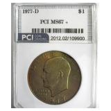 1977-D Ike MS67+ LISTS $4850 IN 67