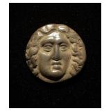 300BC Rhodes Full Face Rose AU+ Silver Drachm