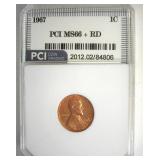 1967 Cent MS66+ RD LISTS $250