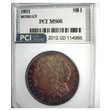 1921 Morgan MS66 LISTS $725