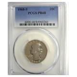 1968-S Quarter PCGS PR68