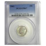 1963 Dime PCGS PR67