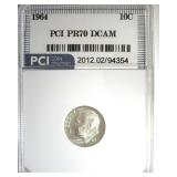 1964 Dime PR70 DCAM LISTS $5250