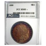 1886 Morgan PCI MS65+ Fabulous Color