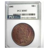 1902 Morgan MS67 LISTS $6500