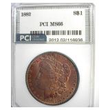 1882 Morgan MS66 LISTS $1200