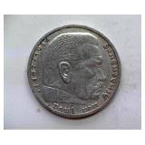 1939-D Silver 5 Mark Germany