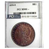 1878-S Morgan MS65+ LISTS $550