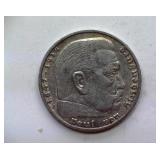 1937-J Silver 5 Mark Germany