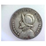 1930 Silver 1/2 Balboa Panama