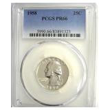 1958 Quarter PCGS PR66