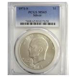 1971-S Silver Ike PCGS MS65