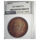 1881-S Morgan PCI MS65 PL