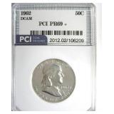 1962 Franklin PR69+ DCAM LISTS $3850 IN 69 DC