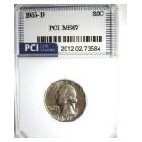 1955-D Quarter MS67 LISTS $11500