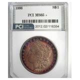 1896 Morgan PCI MS65+ Beautiful Color