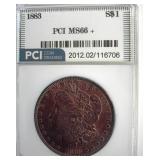 1883 Morgan MS66+ LISTS $800