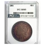 1901 Morgan MS63 LISTS $17500