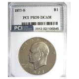 1977-S Ike PR70 DCAM LISTS $525
