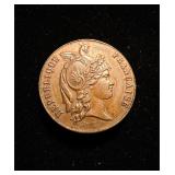 1843 Piefort Pattern 20 Franks Copper GEM...