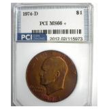 1974-D Ike MS66+ LISTS $625
