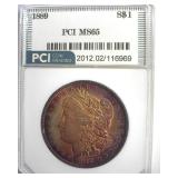 1889 Morgan PCI MS65 Great Color