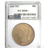 1878 7TF Morgan MS66+ LISTS $23500