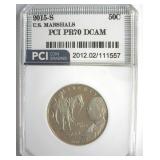 2015-S 50c U.S. Marshals PR70 DCAM LISTS $120