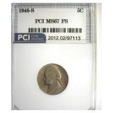 1946-S Nickel MS67 FS LISTS $7000