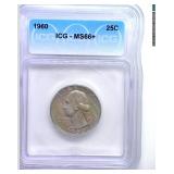 1960 Quarter ICG MS66+ LISTS $200