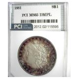 1881 Morgan MS65 DMPL LISTS $12500