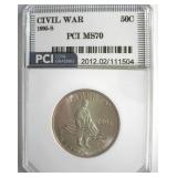 1995-S 50c Civil War PCI MS70