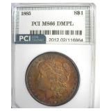 1885 Morgan MS66 DMPL LISTS $3600