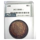 1896 Morgan PCI MS65+ Impressive Color