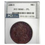 1890-S Morgan MS65+ PL LISTS $5500
