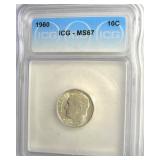1960 Dime ICG MS67