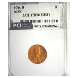 1974-S Cent PR70 DCAM RD LISTS $10000