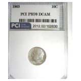 1963 Dime PR70 DCAM LISTS $200 IN 69 DC