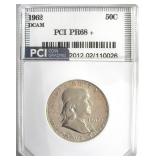 1962 Franklin PR68+ DCAM LISTS $2200